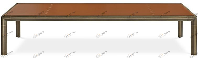 GHIDINI1961 Прямоугольный кожаный журнальный столик Frame sun-id-1488590
