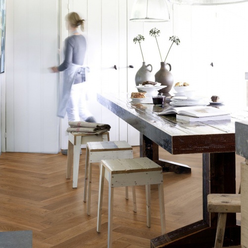 Паркет Ёлка Solidfloor New classic Шантильи Дуб Натур с брашью (Текстурированная) 610х122 мм 1195080 - Вид №14