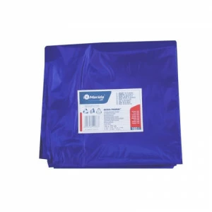 W50N Одноразовые мешки для мусора, 90 x 110 см, вместимость 160 л, 10 шт. в упаковке, СИНИЙ, LDPE Merida