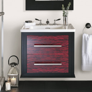 IMSR73 Подвесной туалетный столик Radcliffe Attica с передними ящиками из красного стекла Radcliffe Imperial