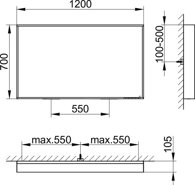 33097ZZ1500 Зеркало с подсветкой KEUCO Plan - Вид №12