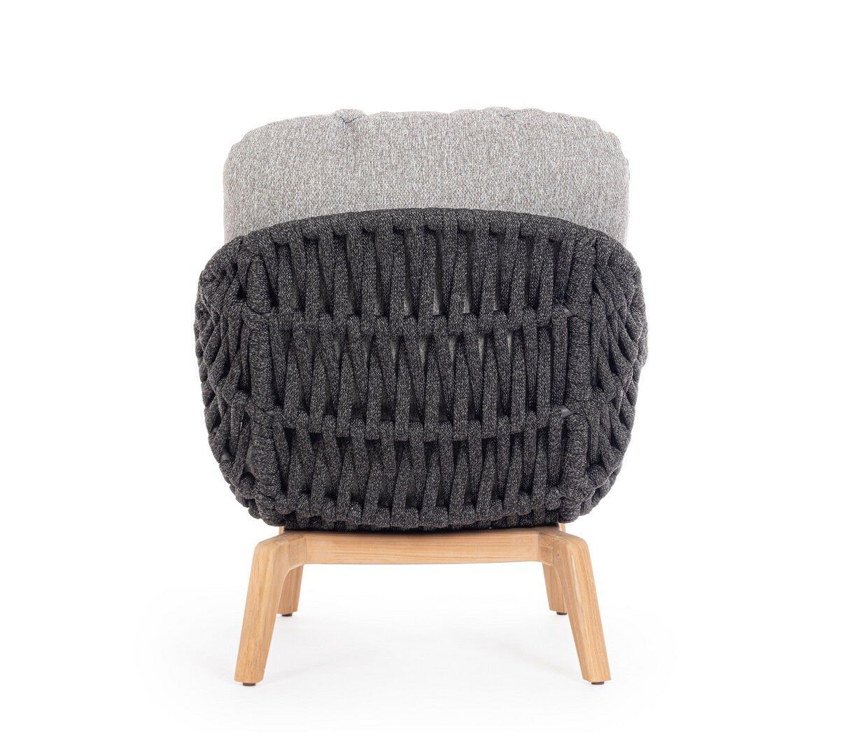 Веревочное и тканевое садовое кресло с подлокотниками BIZZOTTO Tamires ARCH-00119189 - Вид №7