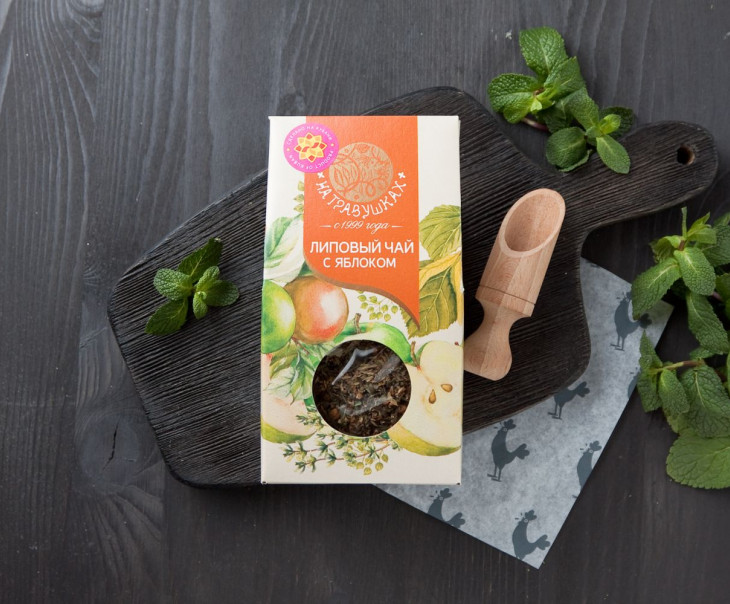 8405 Напиток чайный Липовый чай с яблоком Вкусляндия 