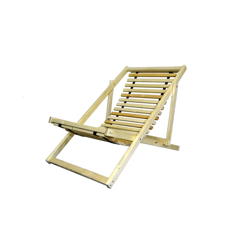 Шезлонг складной 100x65x75см дерево бежевый Santreyd STLM-2202302 - Вид №4