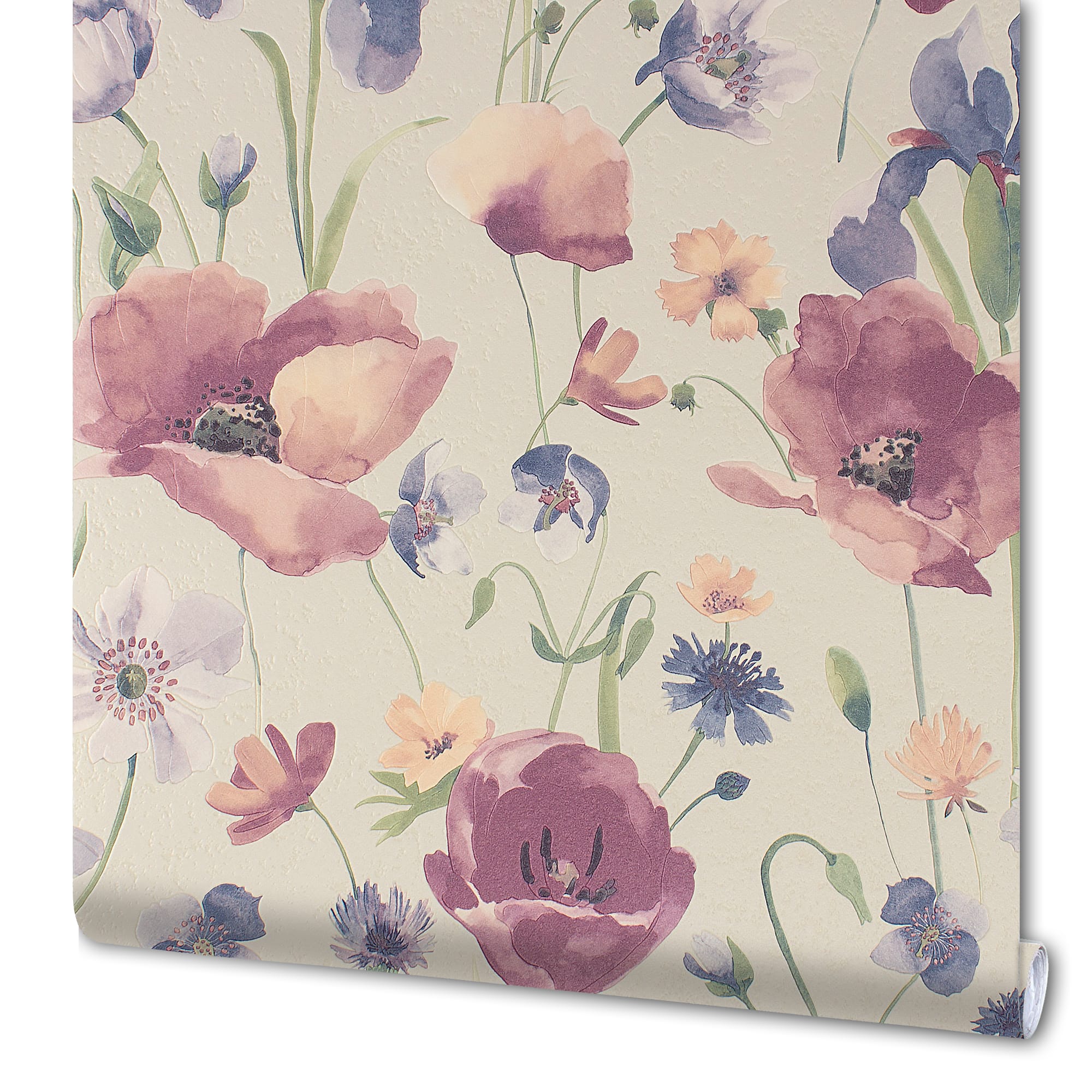 82938367 Обои виниловые МаякПринт фиолетовые 0.53 м 349 11 Акварель Santreyd