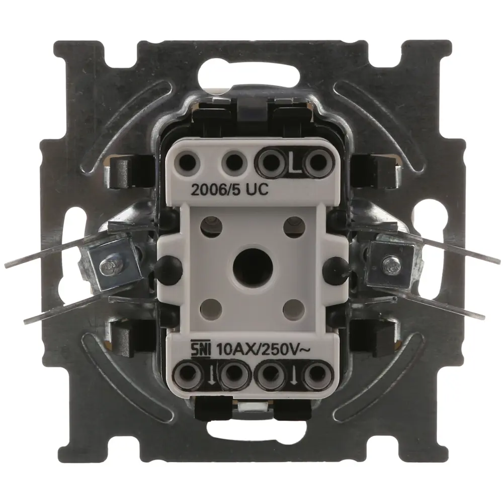 Выключатель встраиваемый ABB Basic 55 2 клавиши, цвет белый Basic55 STLM-2127049 - Вид №3