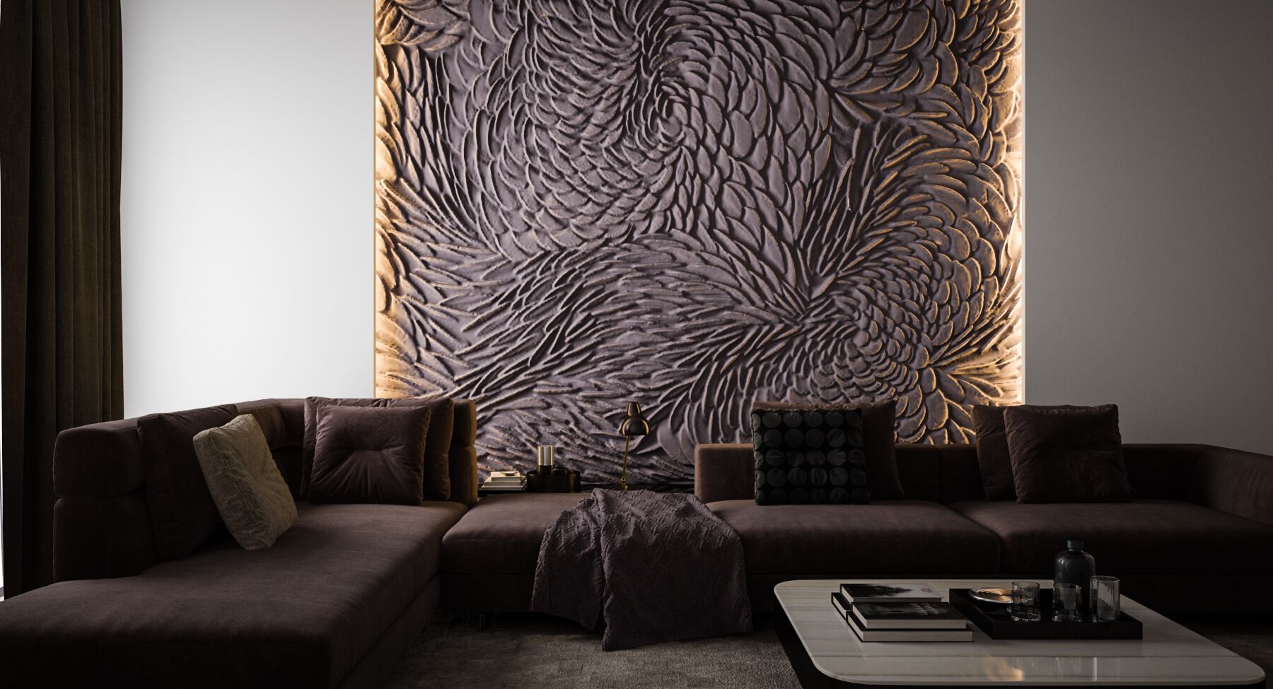 Трехмерная декоративная гипсовая панель WallDeco FALCON ARCH-00081260 - Вид №3