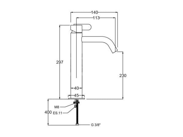 Однорычажный смеситель для раковины QD Magistro Lab Swing ARCH-00004888 - Вид №2