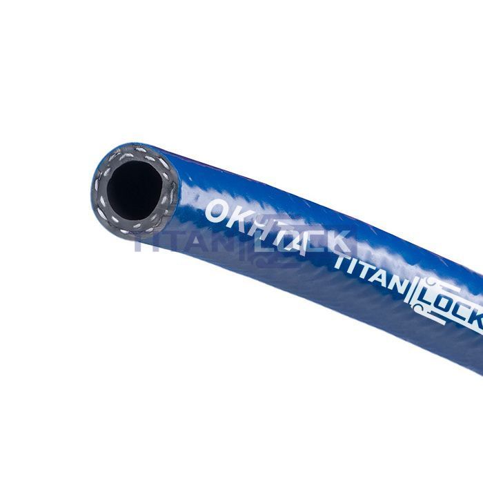 Шланг ПВХ для компрессоров "OKHTA", синий, вн.диам. 8мм, TL008OH TITAN LOCK 