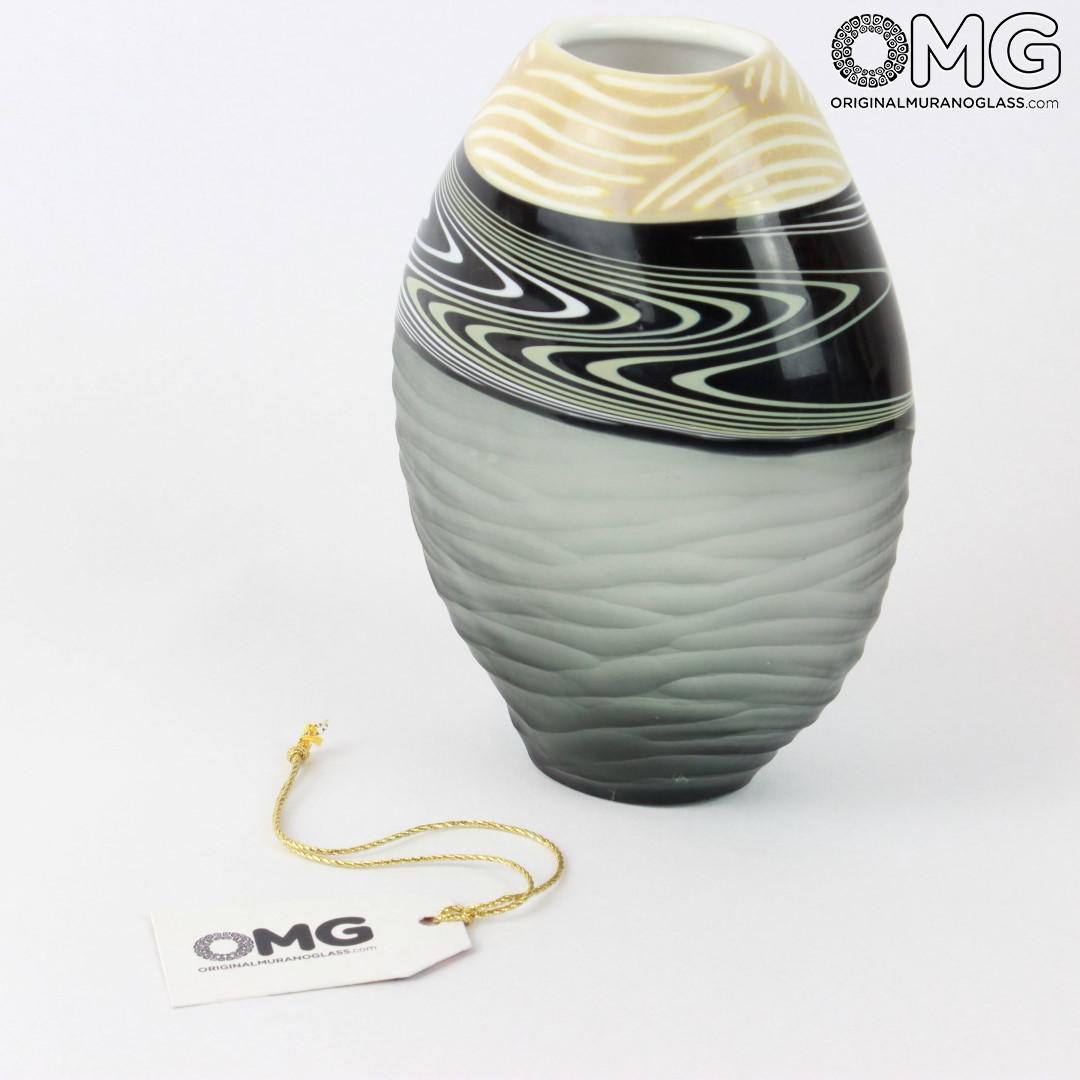 1368 ORIGINALMURANOGLASS Экселюзивная дутая Ваза Абу - Abu - Studio Da Mula - муранское стекло 8 см  - Вид №1