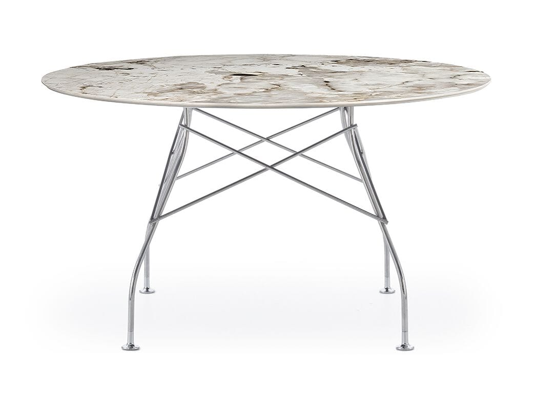 Круглый обеденный стол из керамогранита Kartell GLOSSY ARCH-00051866 - Вид №15