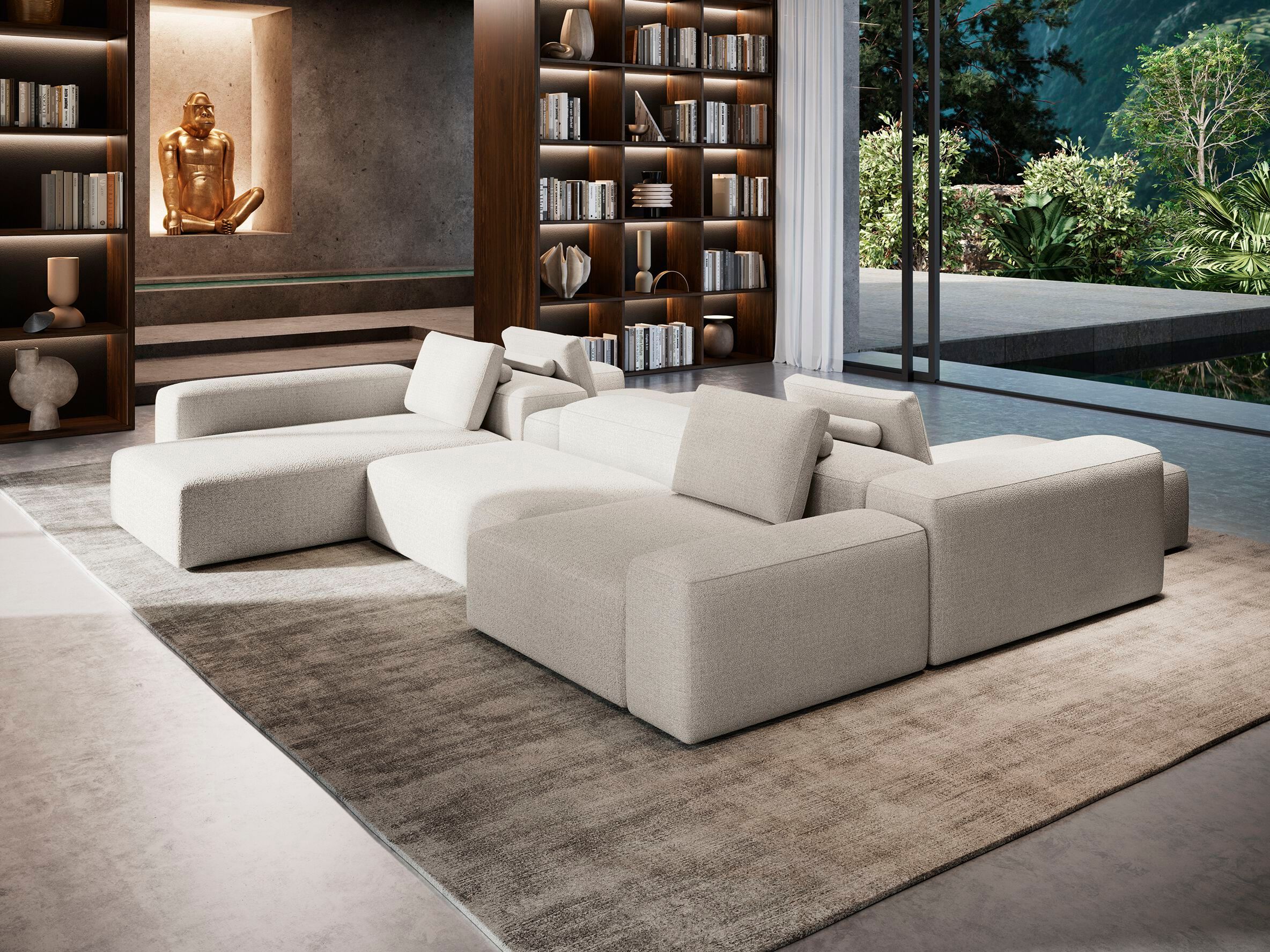 Секционный диван из ткани Felis Softliving ARCH-00129186
