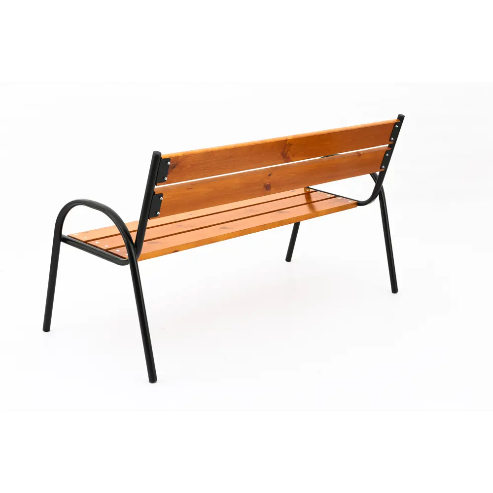 Скамья садовая Констанц 150x61x90 см дерево/металл коричневый Santreyd STLM-2184867 - Вид №1