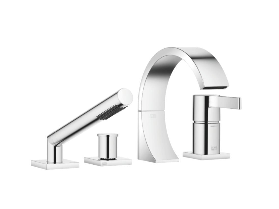 Смеситель для ванны с 4 отверстиями из хромированной латуни с переключателем DornBracht CYO ARCH-00119129 - Вид №1