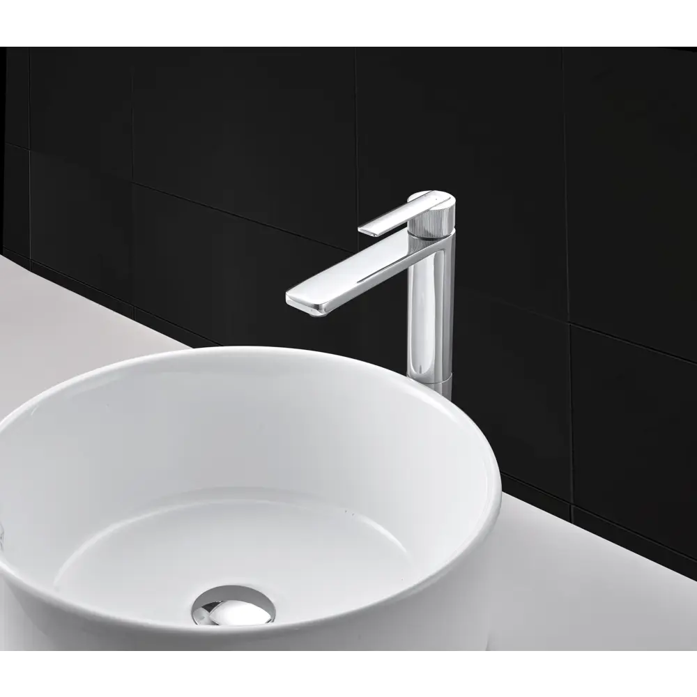 Смеситель для раковины KONSENSA Теано однорычажный на столешницу цвет хром STLM-2132247 - Вид №6