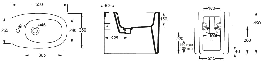 Напольное керамическое биде Alice Ceramica Idilla ARCH-00064394 - Вид №2