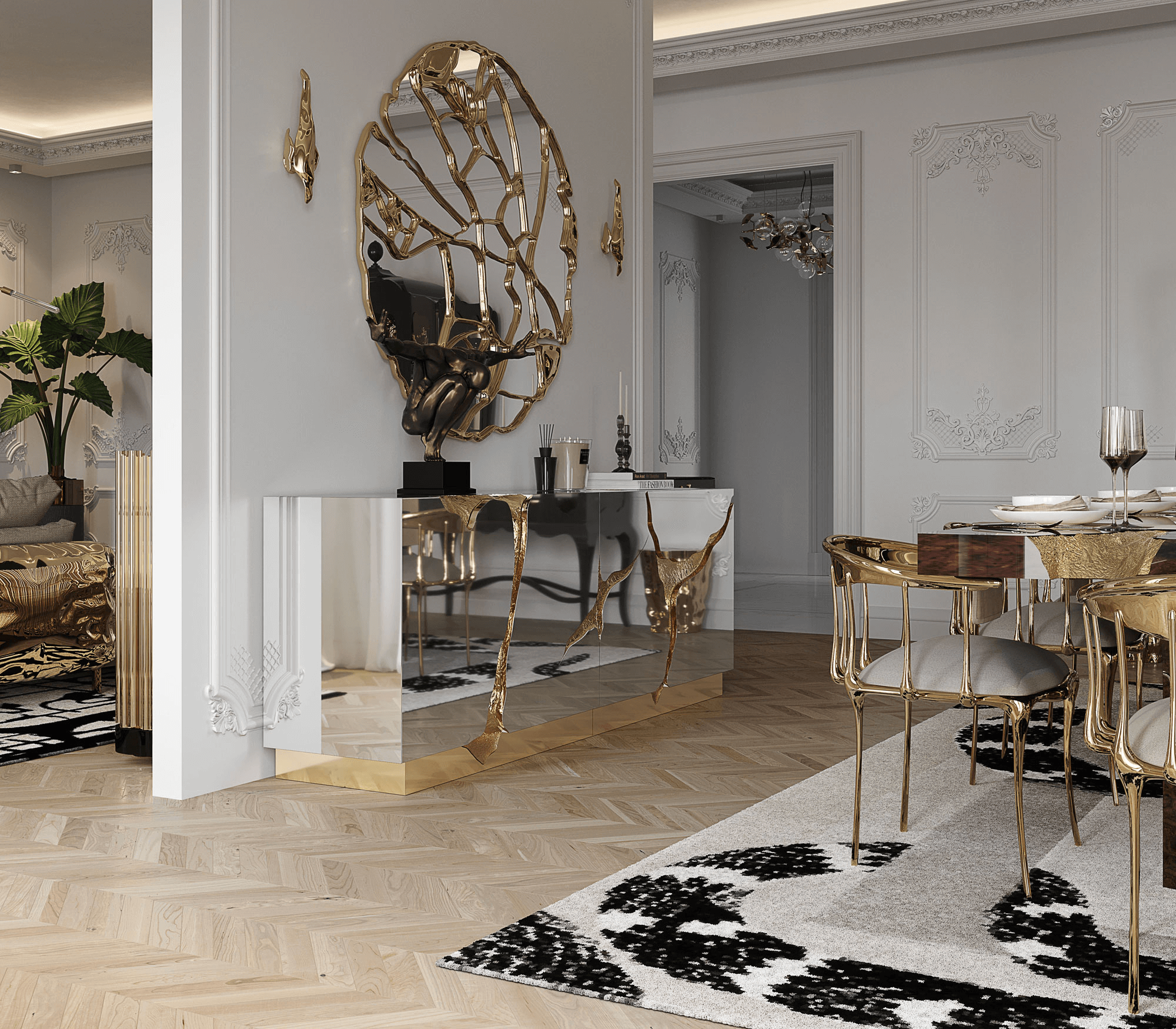 0-244 Взгляд зеркало Boca Do Lobo  - Вид №12