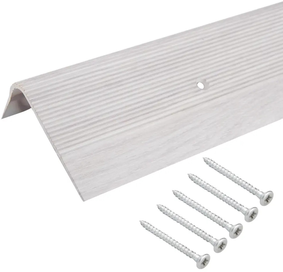 Угловой порог Artens белый дуб 90 см для элегантной отделки стыков 17855380