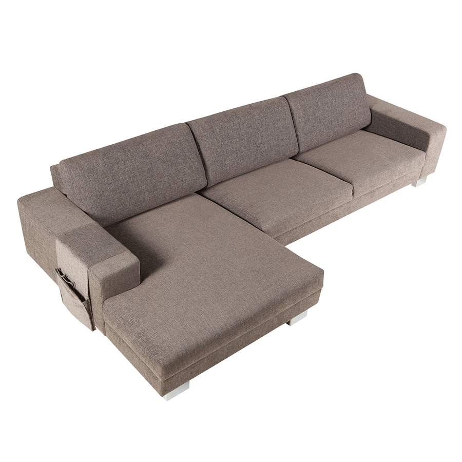 Диван угловой Quattro, левосторонний, серый Sits S1575 - Вид №4