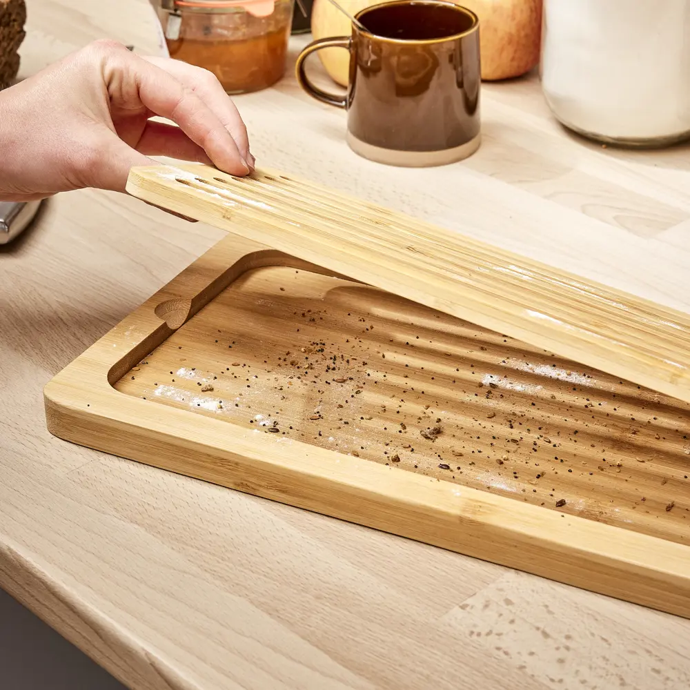 Доска разделочная Delinia 40x20 см бамбук цвет золотистый STLM-2117963 - Вид №3