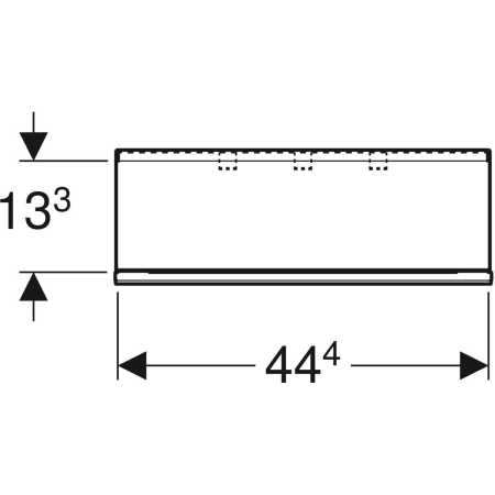 500.617.JK.2 Настенная полка Geberit Acanto Geberit  - Вид №2