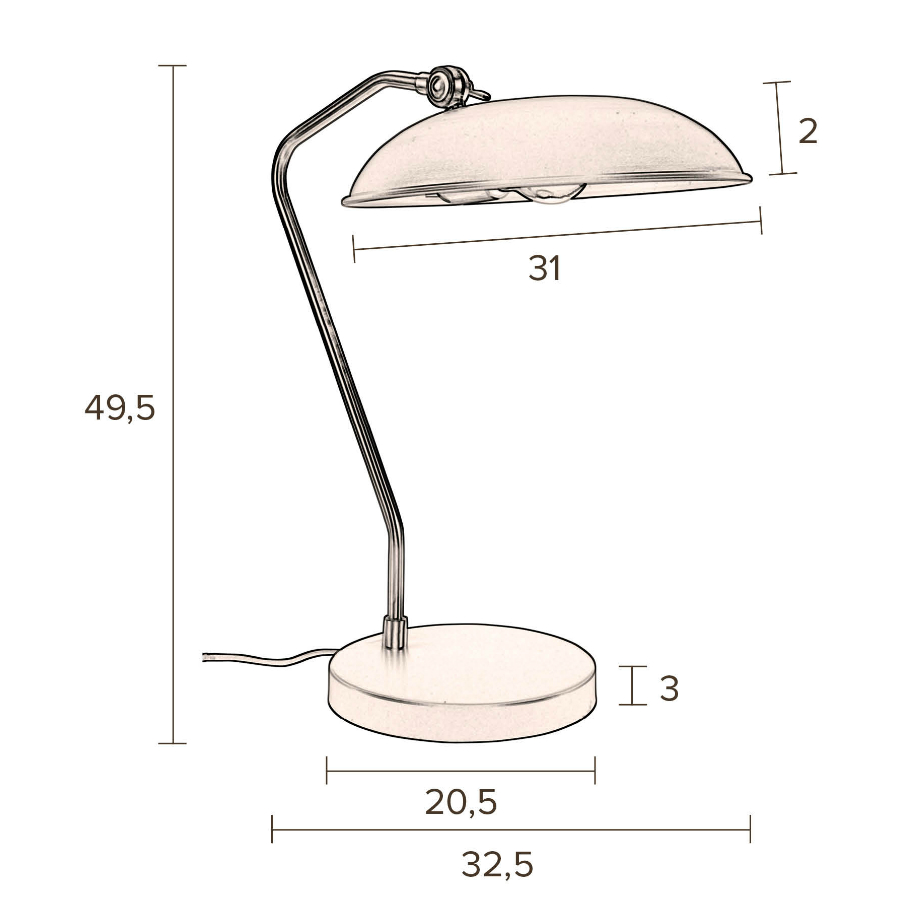 Лампа настольная Liam, черная Dutchbone 5200061 - Вид №6