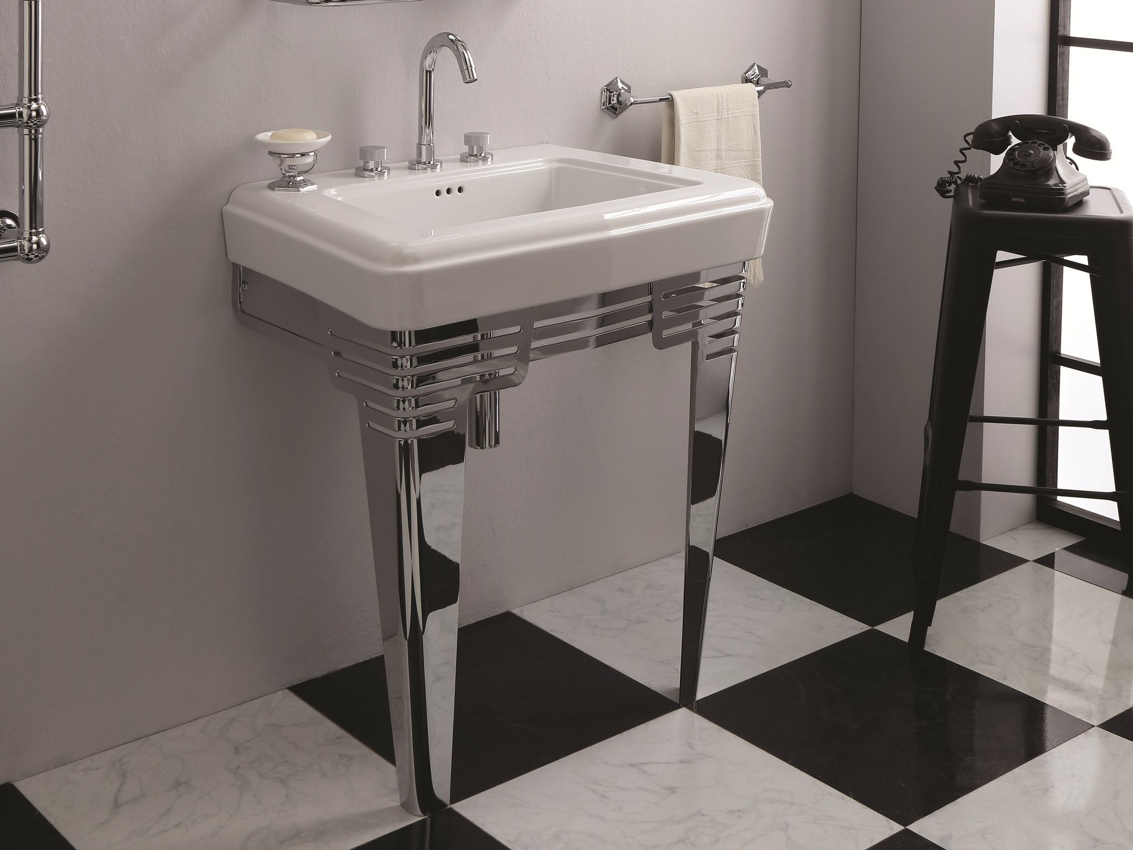 Керамическая раковина с одной консолью BLEU PROVENCE So Fifties ARCH-00061662