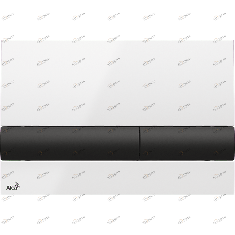 Кнопка управления для скрытых систем инсталляции, белый/черный ALCAPLAST M17108