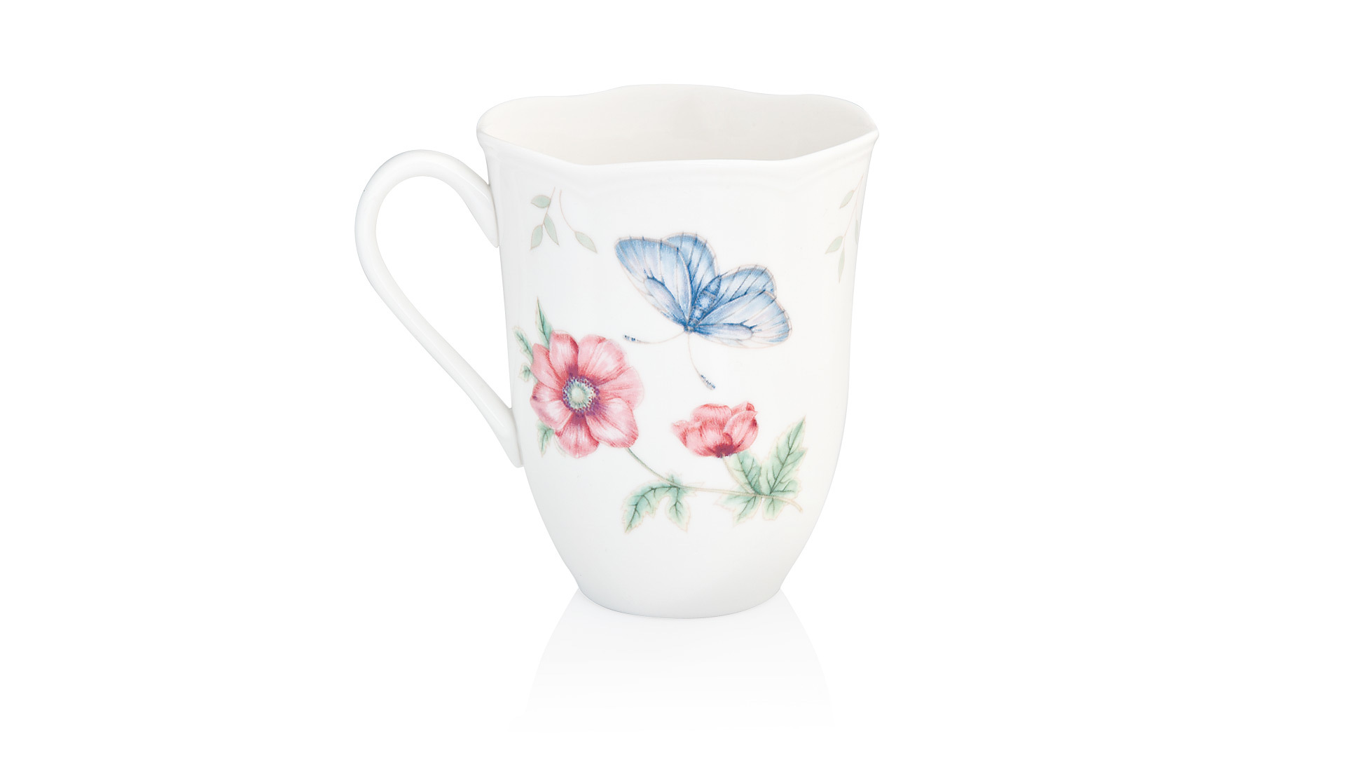10524871 Lenox Кружка Lenox "Бабочки на лугу.Бабочка-Парус" 350мл Фарфор  - Вид №1