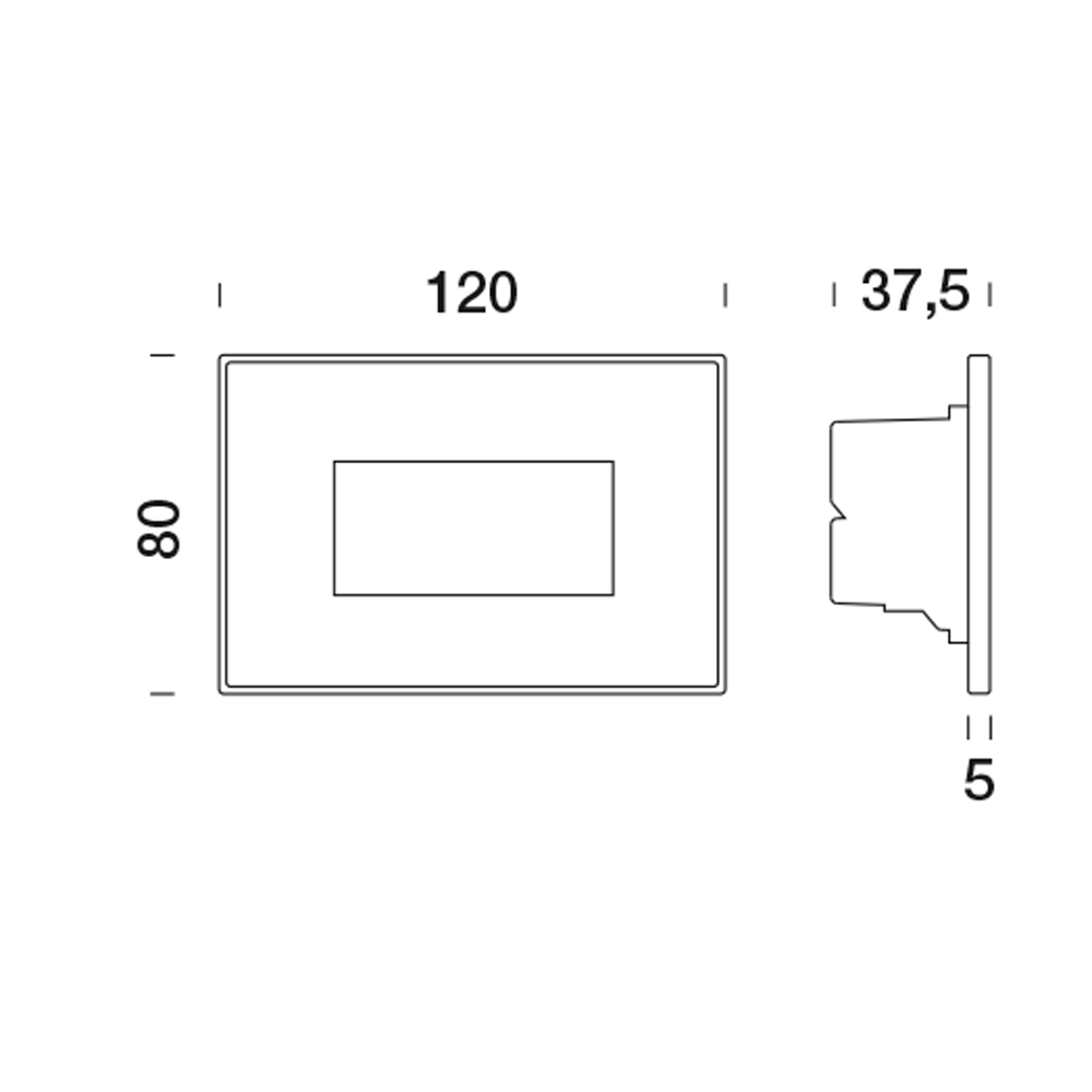 5003166 Светильник встраиваемая в стену / Наружнее освещение Platek SPY MEDIUM  SPY MEDIUM - LED 4000K diffuse  - Вид №6