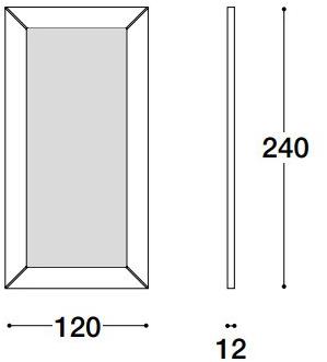 VOLPI Зеркало прямоугольное с рамой Luigi volpi Lv-52001 - Вид №2