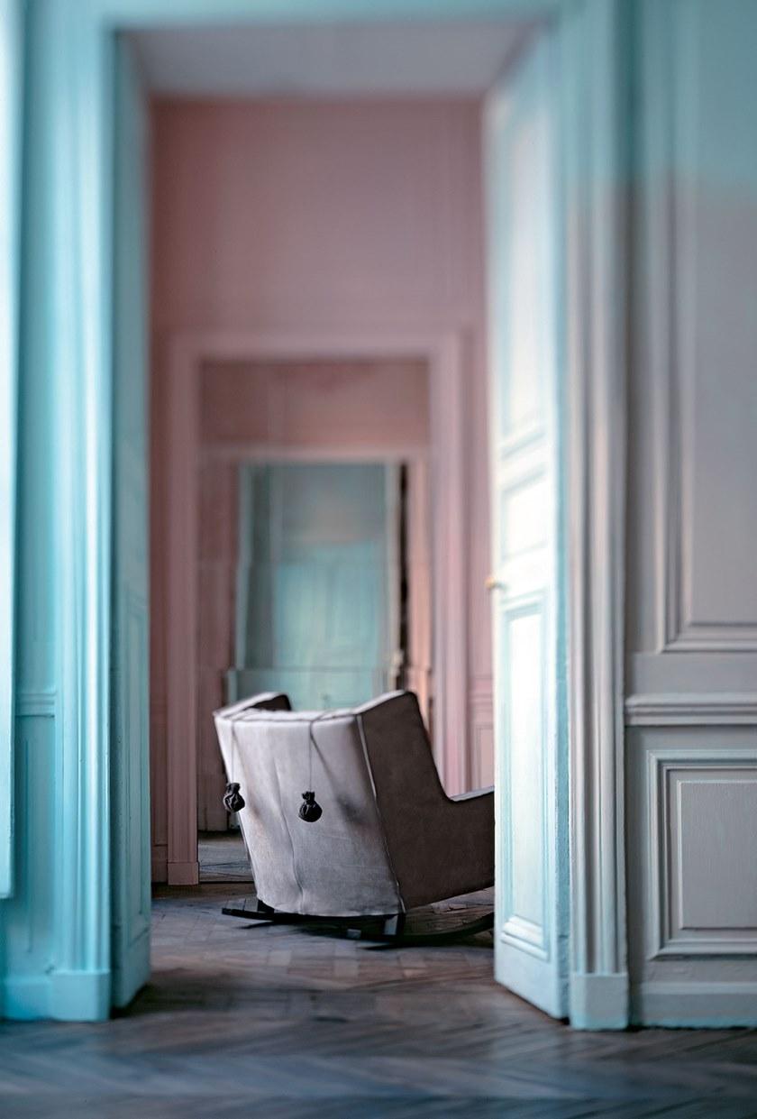 BAXTER Кресло-качалка из кожи Housse sun-id-1504292 - Вид №5