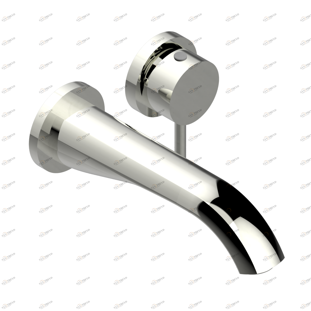 U5C-6541B Trim only for Built-in basin mixer with spout (two x 1/2'' inlets and one 1/2'' outlet), without waste Thg-paris Paradise Покрытие PVD матовый никель U5C 6541B CAT.F