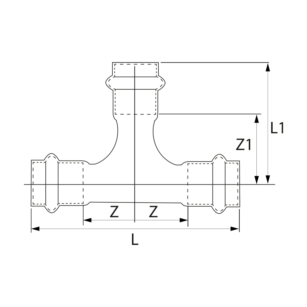 PS4130G0350635 Тройники Tece  - Вид №1