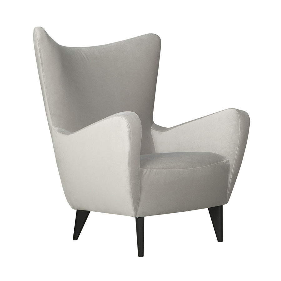 Кресло ELSA, светло-серое с черными ножками Sits S1167 - Вид №1