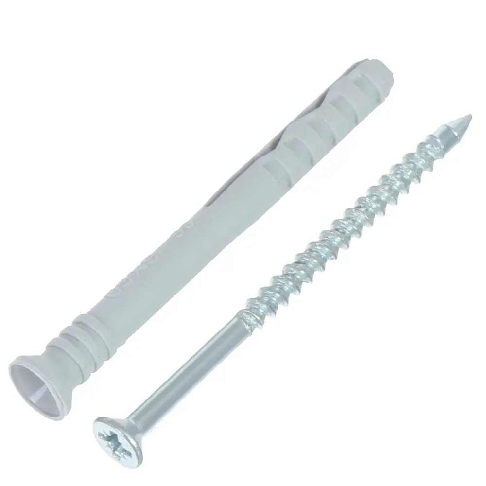 Дюбель-гвоздь потайной Standers 6x60 мм нейлон цвет серый 10 шт STLM-2045563