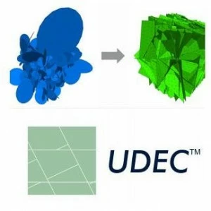 HARPACEAS Расчет горных массивов с помощью udec