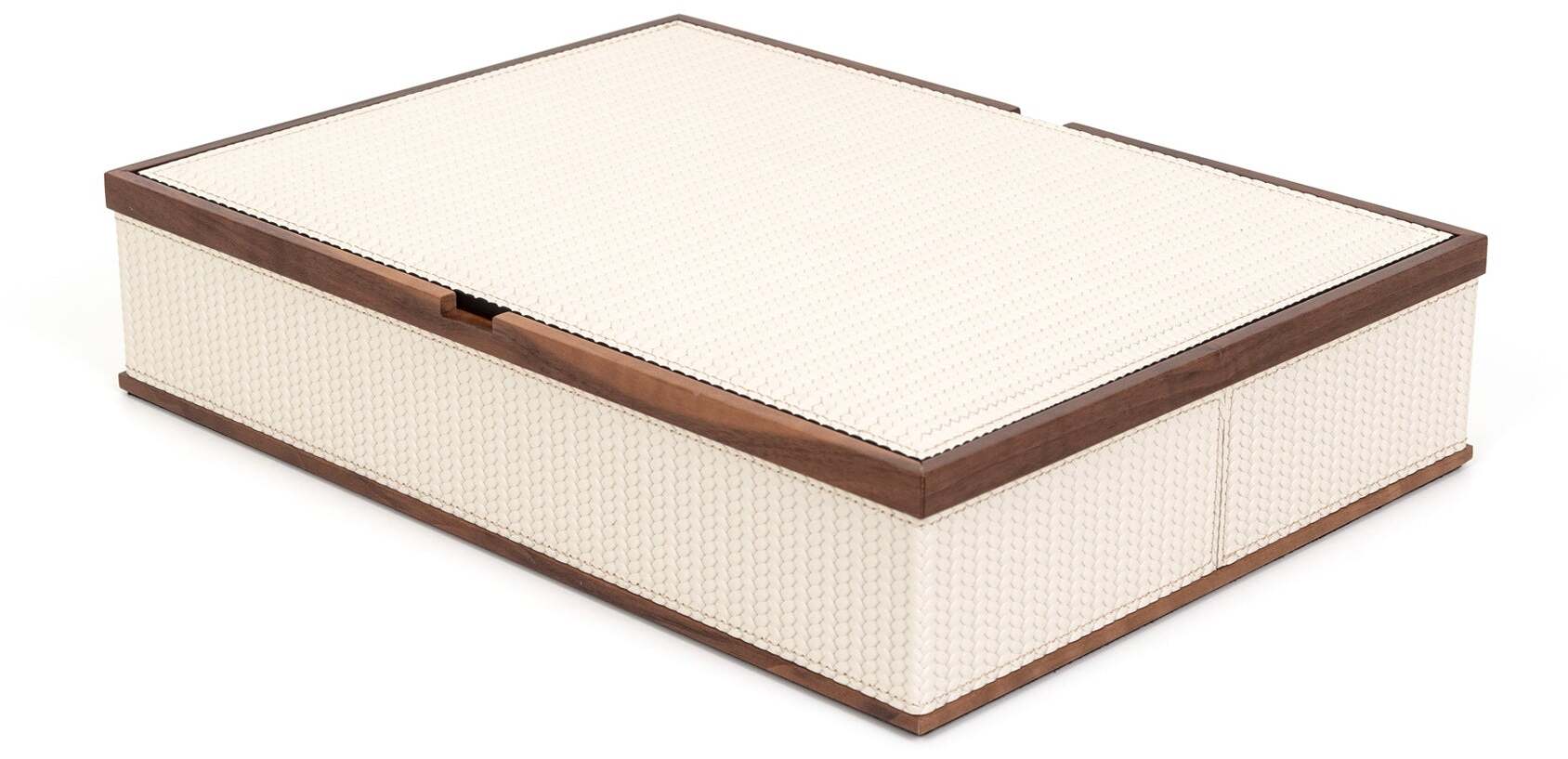 Прямоугольная шкатулка Astrea - 33X24XH7 см / зернистая кожа_coffee