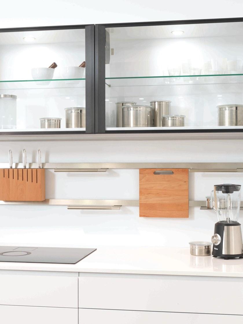 GAMADECOR Встроенная кухня из дерева в современном стиле со встроенными ручками и полуостровом Residence sun-id-1457760 - Вид №2