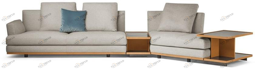 Poltrona Frau Модульный тканевый диван La collezione - divani e poltrone sun-id-1451549