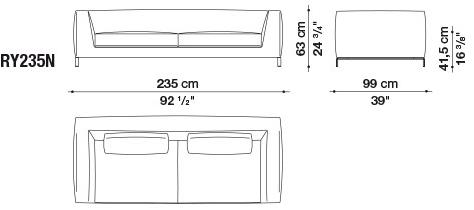 B&B Italia Диван из ткани Ray sun-id-1483729 - Вид №8