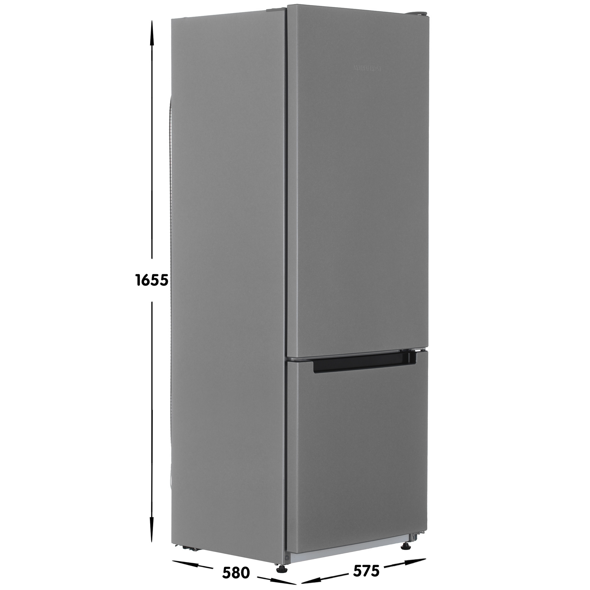 9055867 Холодильник с морозильником   Nordfrost NRB 122 S серебристый STDN-0064442 - Вид №6