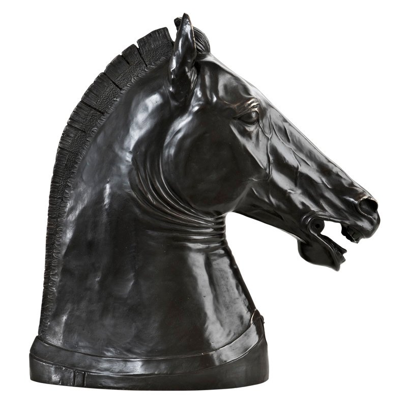 Статуэтка декоративная 52х45 см бронзовая Horse Head Medici Riccardi EICHHOLTZ ЛОШАДЬ, ЖИВОТНЫЕ 062743 Бронза;черный  - Вид №4