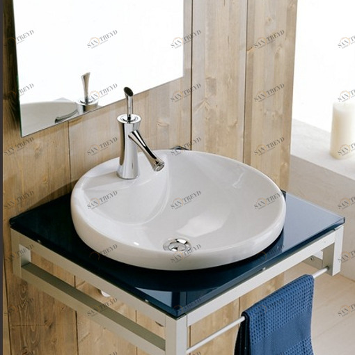 8008 Накладная раковина под столешницу  овальная Scarabeo Ceramiche 