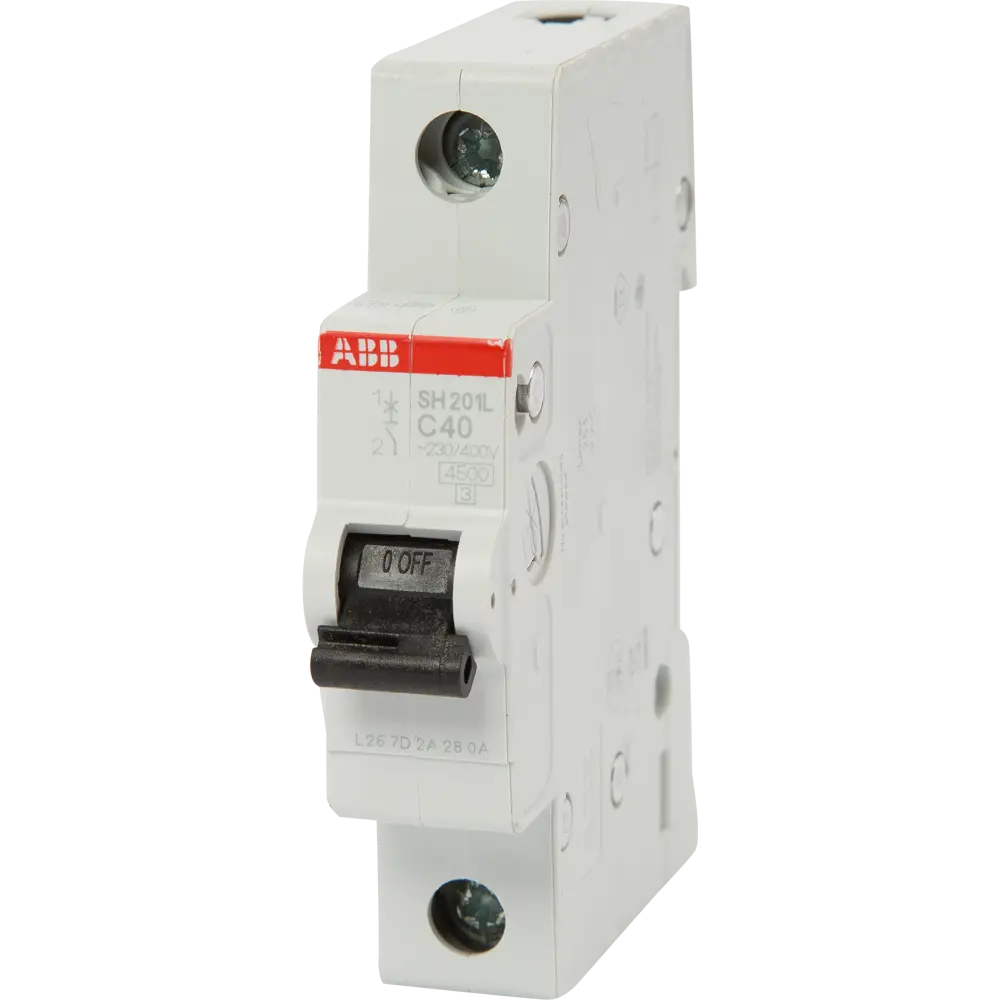 Автоматический выключатель ABB SH201L 1P C40 А 4.5 кА 2CDS241001R0404 STLM-2154597