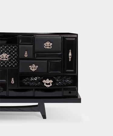 0-076 Черный буфет Mondrian  Boca Do Lobo  - Вид №15