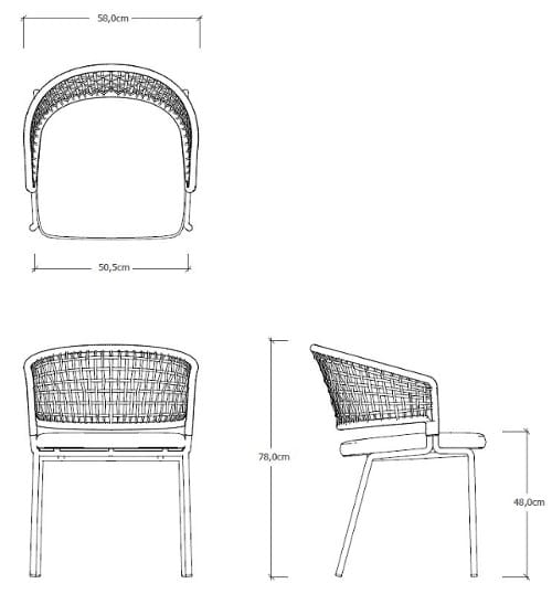 Садовый стул с подлокотниками TRIBÙ CTR ARCH-00141522 - Вид №8