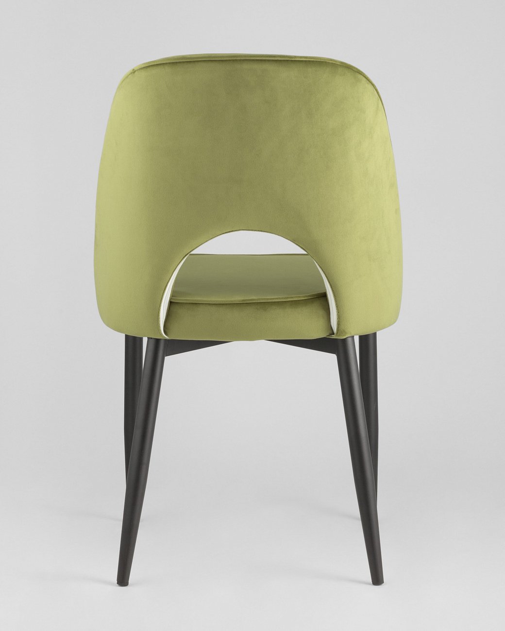 Стул со спинкой травяной с черными металлическими ножками "Молли" STOOL GROUP ДИЗАЙНЕРСКИЕ 00-3881924 Зеленый  - Вид №4