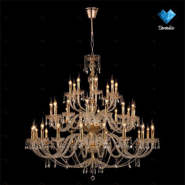 Подвесная люстра Bogates 520/20+14+8 Strotskis золото BOGATES ДИЗАЙНЕРСКИЕ 188256 Золотой 