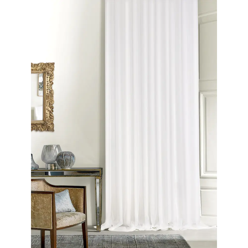 Тюль на ленте «Лина» 300x320 см цвет белый MIAMOZA STLM-2092475 - Вид №8